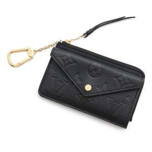 Louis Vuitton Coin Wallet Case Empreinte Porte Carte Recto Verso Black